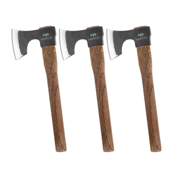 16.5" Throwing Axe, 3 Pack Throwing Axe Set with 1065 High Carbon Steel & Beech Wood Handle, Perfect for Axe Throwing Games, Competition and Recreation, Ideal Gift for Men